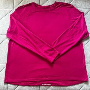 lululemon athletica Long Sleeve Tee - Fuchsia